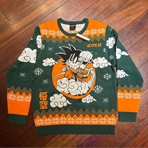 NWT DragonBall Z Goku Sweater Men’s Size Medium M Dragon ball Anime